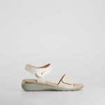 Sandalia velcro plata MYSOFT