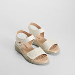 Sandalia velcro plata MYSOFT