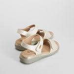 Sandalia velcro plata MYSOFT