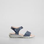 Sandalia dos tiras velcro azul MYSOFT