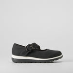 Zapato merceditas confort hebilla negra COMFEET