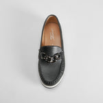 Mocasín confort cadena negro COMFEET