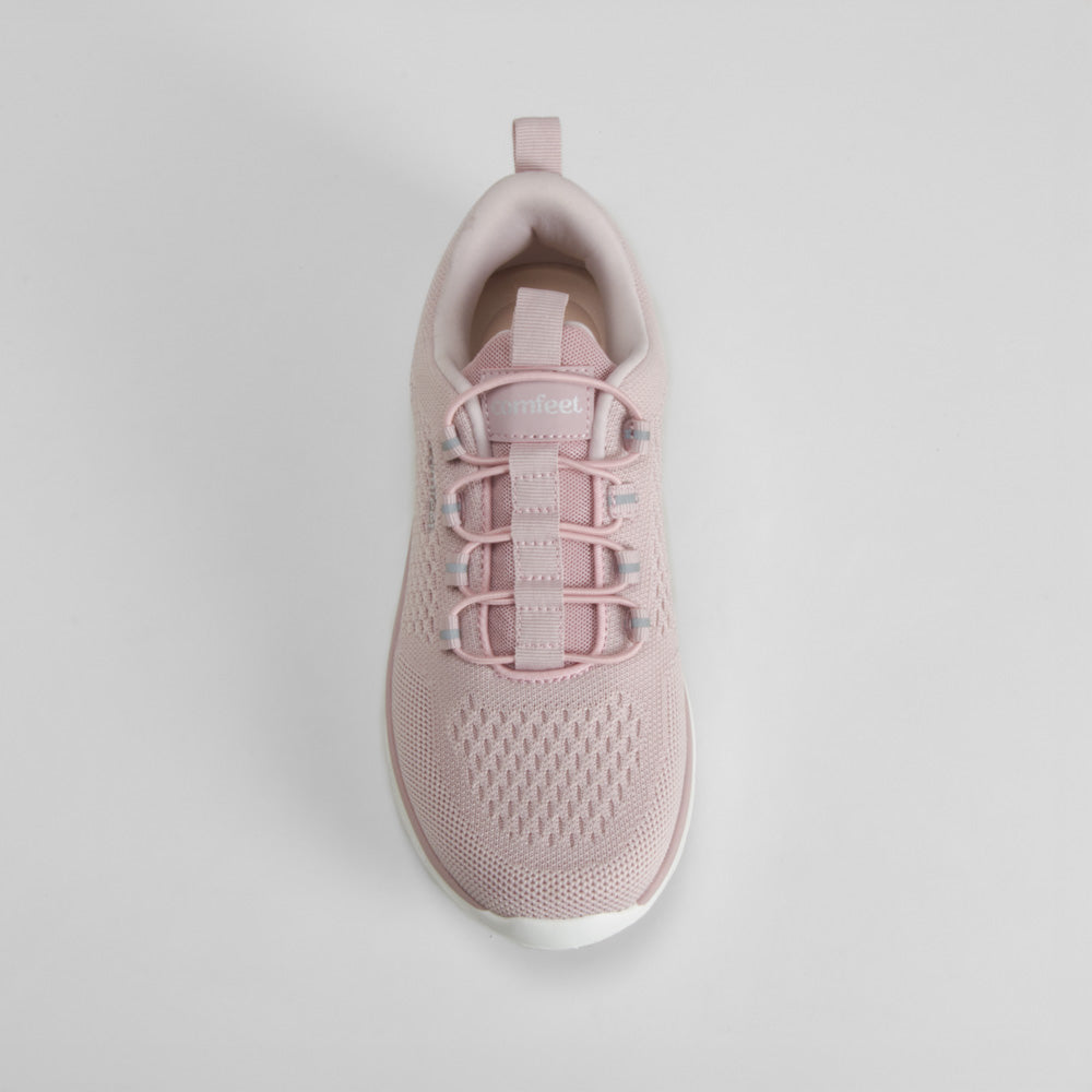 Zapatilla deportiva walking rosa COMFEET