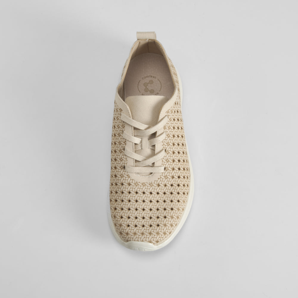 Sneaker confort perfos beige COMFEET