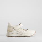 Zapato mary jane beige y oro COMFEET
