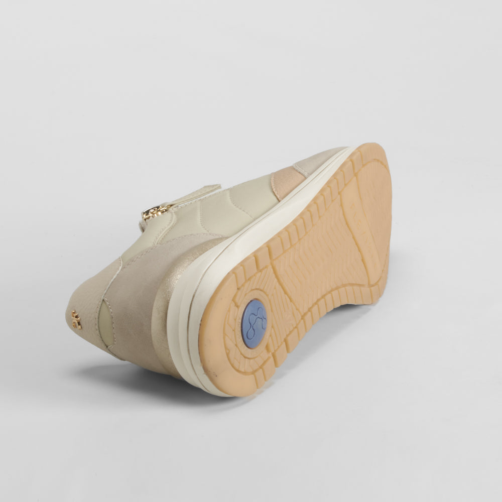 Sneaker cremallera Shock Absorber beige COMFEET