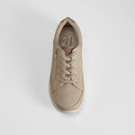 Zapatilla taupe cordones cremallera COMFEET