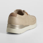 Zapatilla taupe cordones cremallera COMFEET