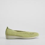 Bailarina confort textil trenzada verde COMFEET