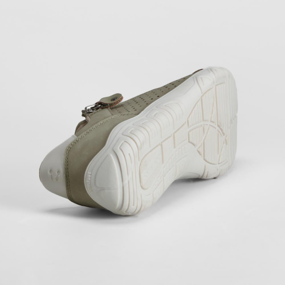 Zapatilla barefoot verde COMFEET
