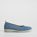 Bailarina perfos azul COMFEET