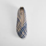 Bailarina confort textil trenzada azul COMFEET