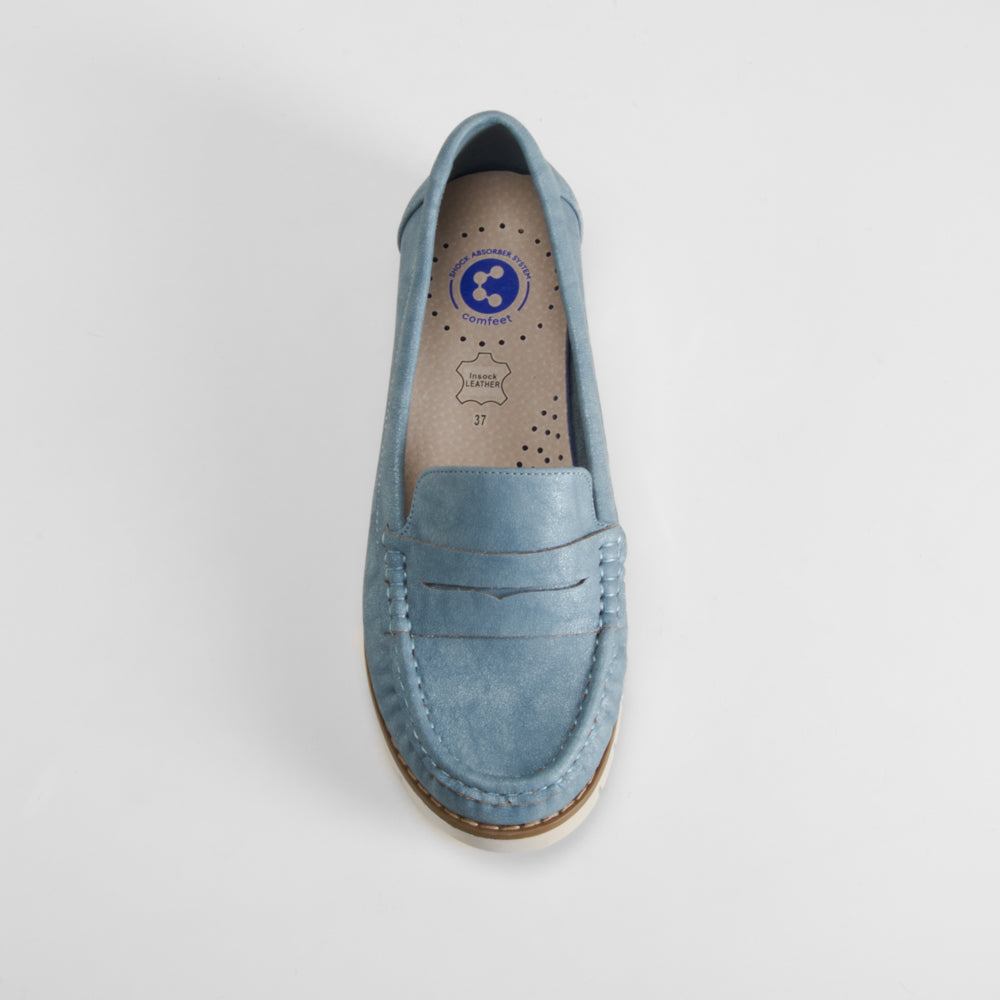 Mocasín kiowa azul COMFEET
