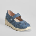 Merceditas confort perfos azul COMFEET