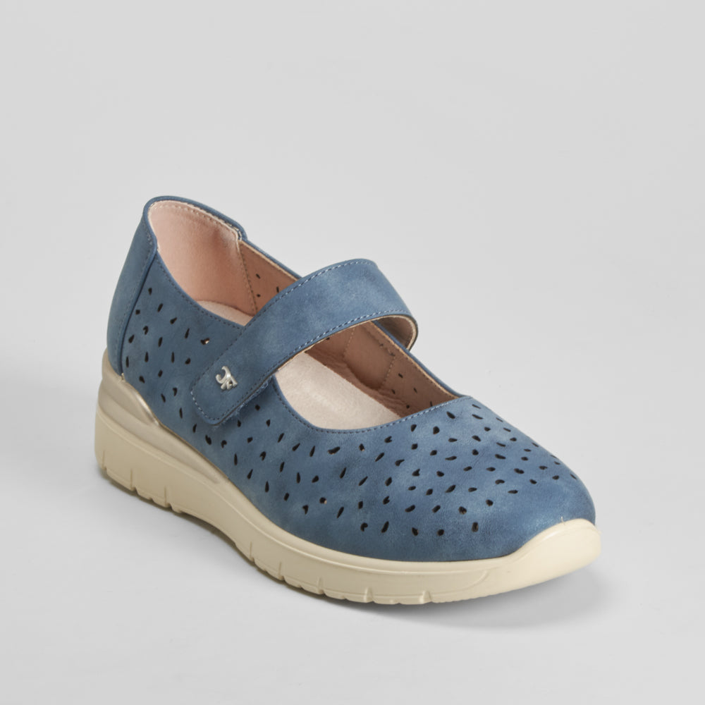 Merceditas confort perfos azul COMFEET