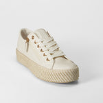 Zapatilla lona yute casual beige COMFEET