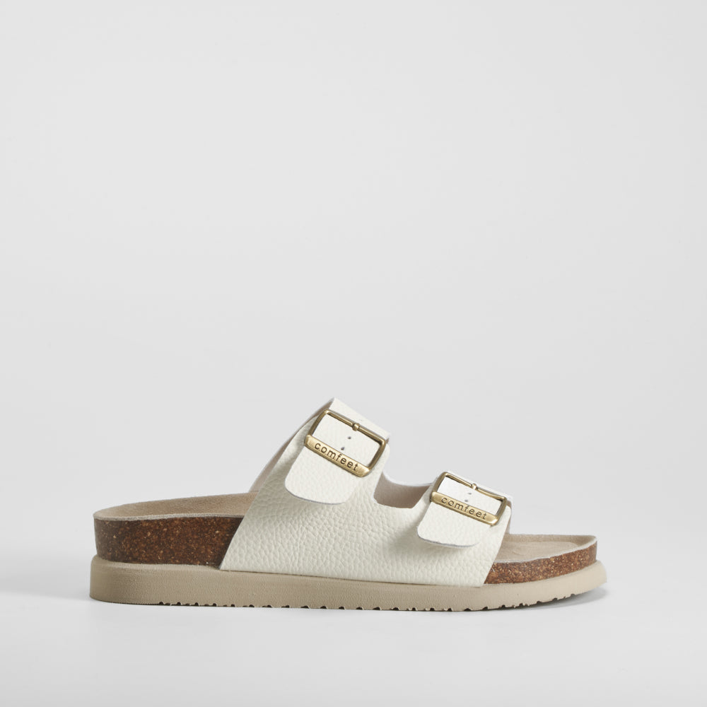 Sandalia bio piel blanca COMFEET