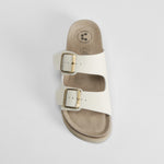 Sandalia bio piel blanca COMFEET