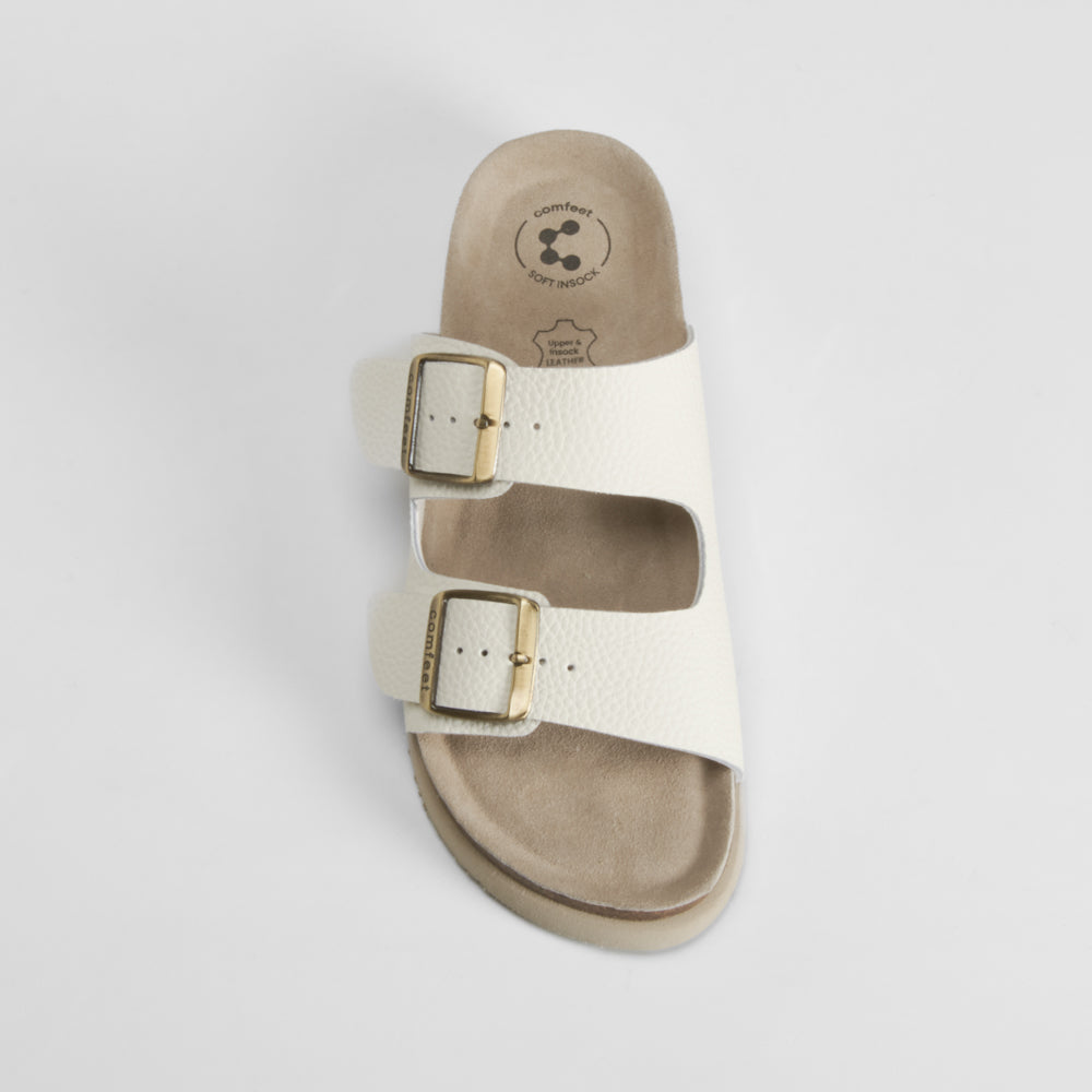 Sandalia bio piel blanca COMFEET