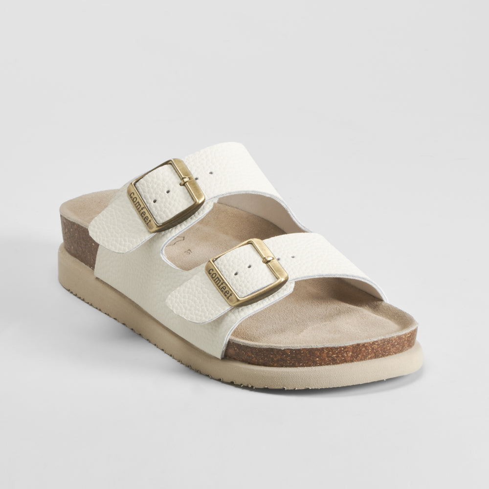 Sandalia bio piel blanca COMFEET