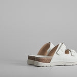 Sandalia bio doble hebilla piel beige COMFEET