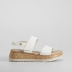 Sandalia dos tiras blanca COMFEET