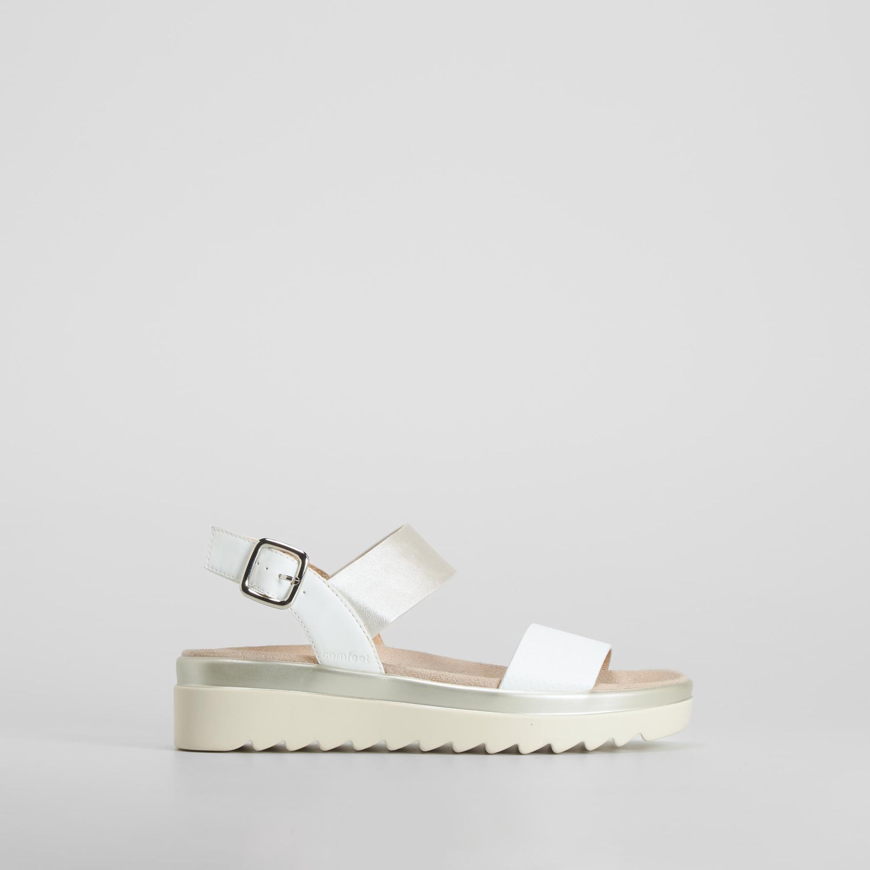 Sandalia plana blanca COMFEET