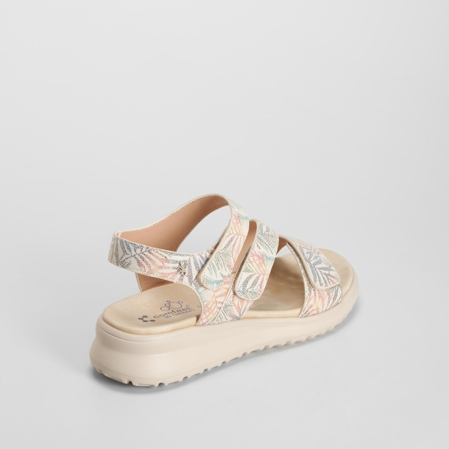 Sandalia triple velcro multicolor COMFEET