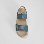 Sandalia doble velcro azul COMFEET