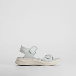 Sandalia con velcro gris COMFEET