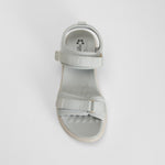 Sandalia con velcro gris COMFEET