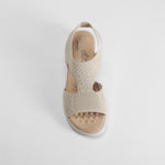 Sandalia cuña gris COMFEET