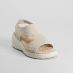Sandalia cuña gris COMFEET
