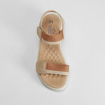 Sandalia cuña cómoda marrón COMFEET