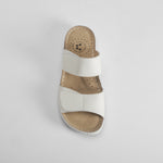 Sandalia plana confort piel blanca COMFEET