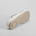 Sandalia plana confort piel blanca COMFEET