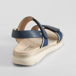 Sandalia doble velcro nylon azul COMFEET