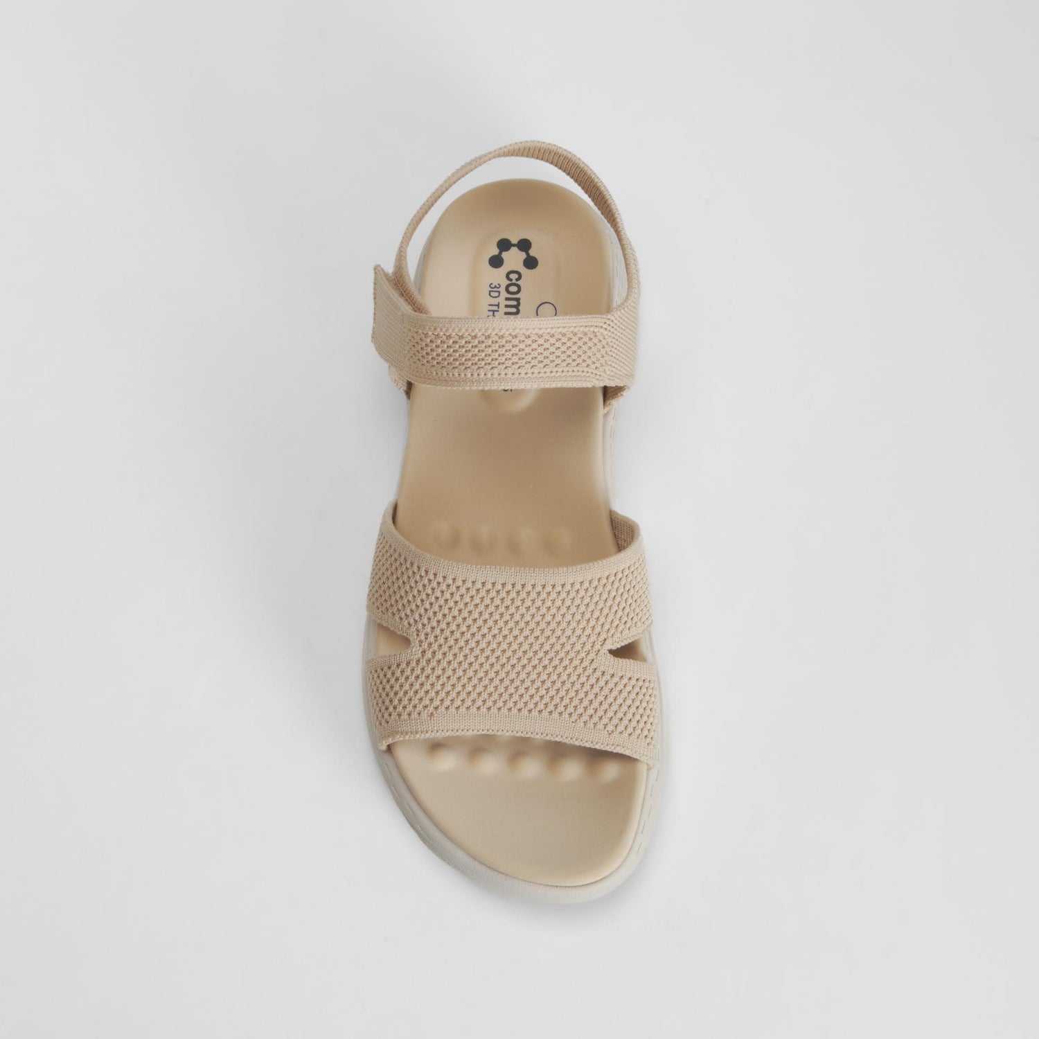 Sandalia plana Air System beige COMFEET