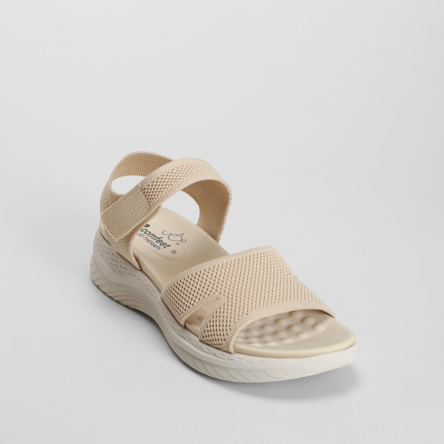 Sandalia plana Air System beige COMFEET