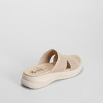 Sandalia pala plana Air System beige COMFEET