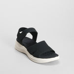 Sandalia plana negra COMFEET