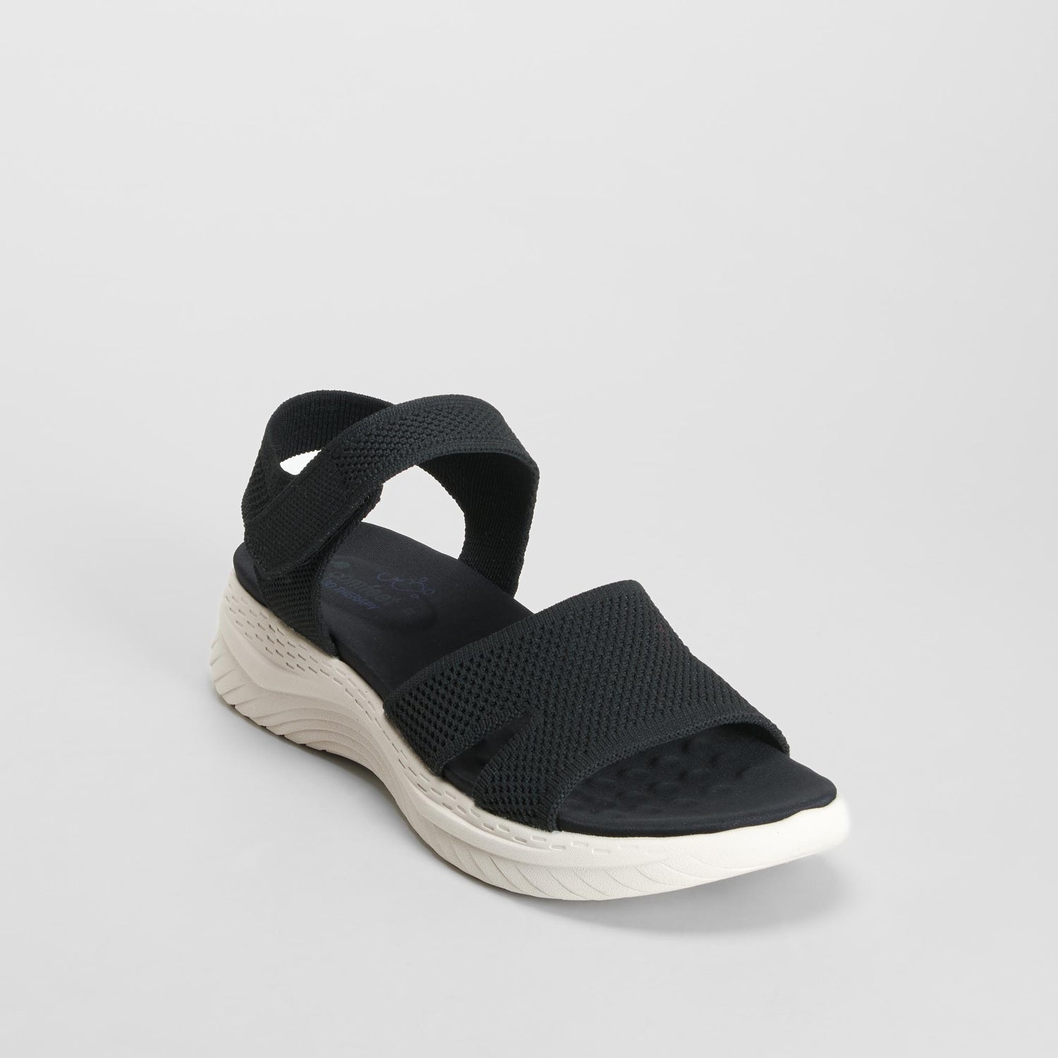 Sandalia plana negra COMFEET