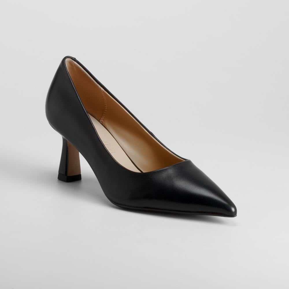 Zapato de tacón salón piel negro FOSCO