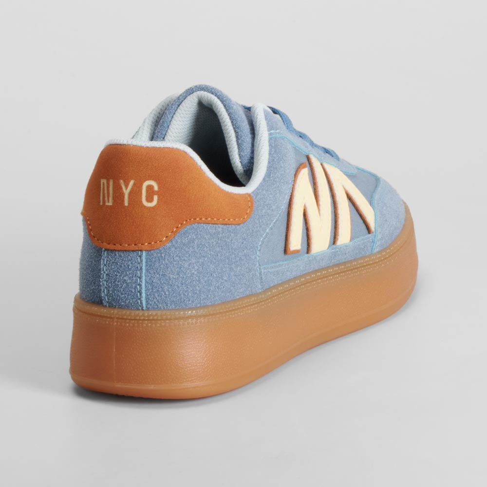 Zapatilla casual retro azul NYC