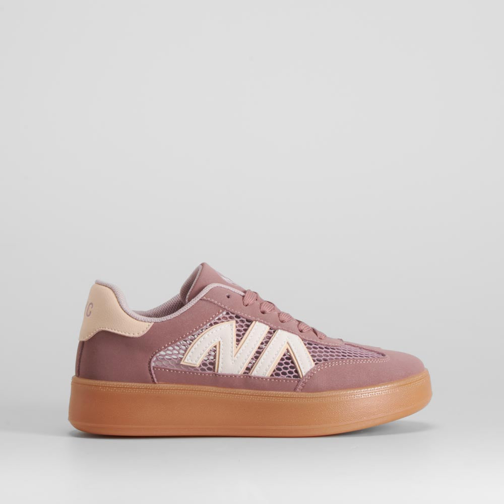 Sneaker retro mesh rosa NYC