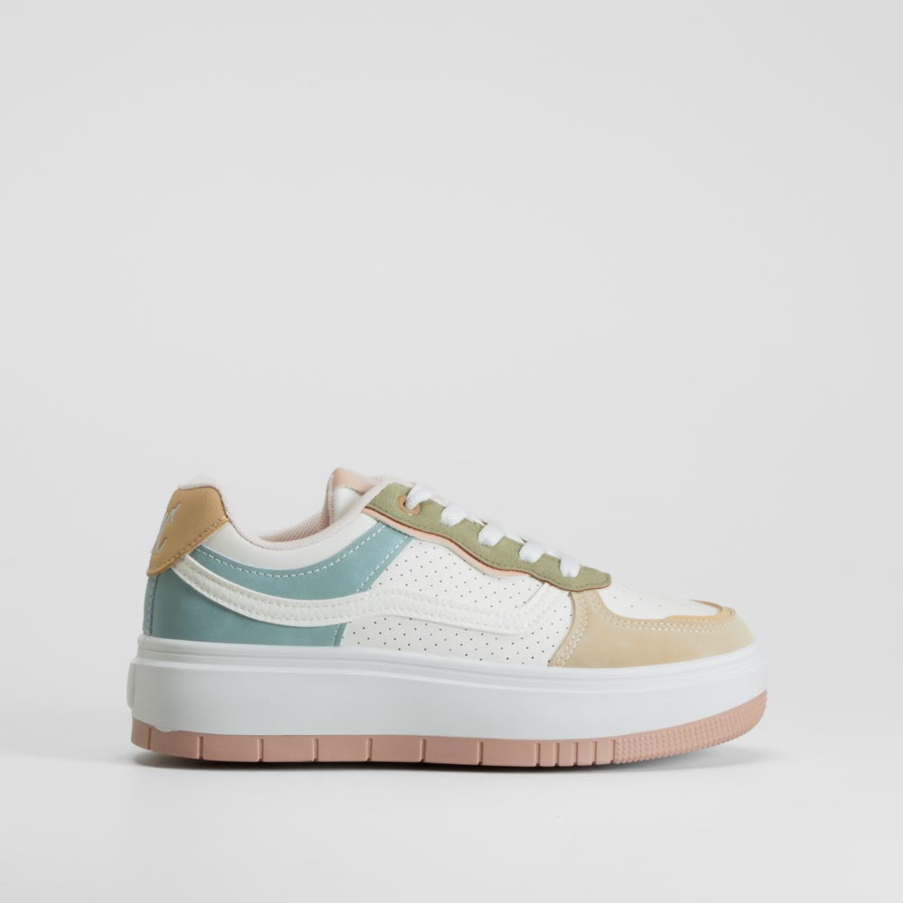 Zapatilla plataforma multicolor NYC