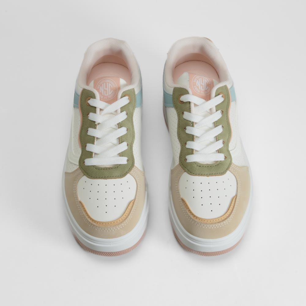 Zapatilla plataforma multicolor NYC
