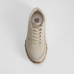 Sneaker beige con suela marrón NYC