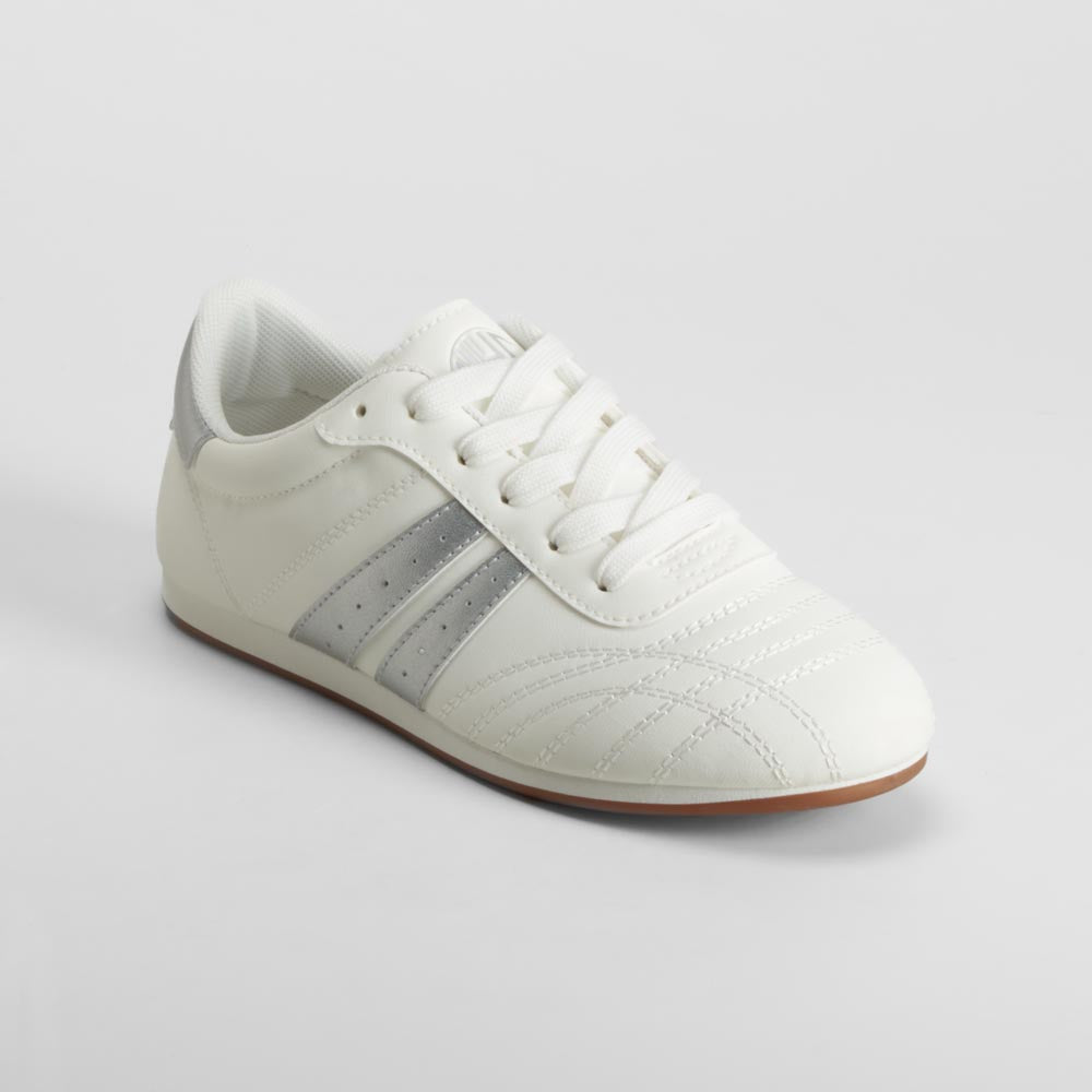 Sneaker blanca con detalles grises NYC
