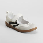 Bailarina deportiva velcro blanca NYC